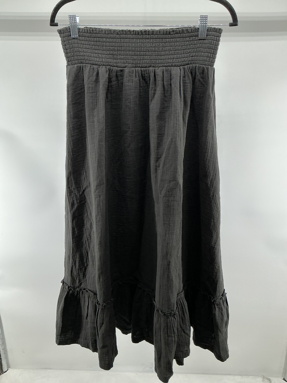 100% Organic Cotton Gauze Smocked Maxi Skirt